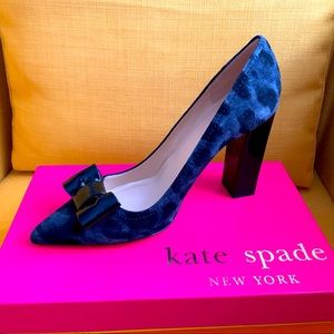 LEENA Grey/Leopard Printed Heels with Patent Bow